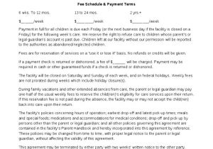 Childminding Contract Template 6 Child Care Agreement Template Tuuwi Templatesz234