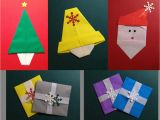 Children S Handmade Xmas Card Ideas origami Christmas Cards with Images origami Cards