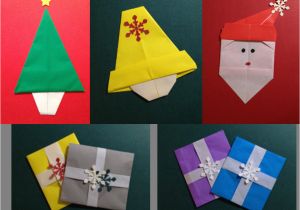 Children S Handmade Xmas Card Ideas origami Christmas Cards with Images origami Cards