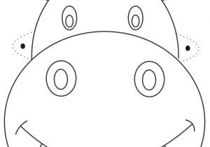 Children S Mask Templates Hippo Mask Printable Coloring Page for Kids Cizimler In