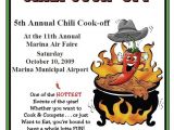 Chili Cook Off Flyer Template Free Chili Cook Off Rules Distribute the Flier Community