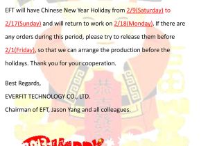 Chinese Email Template Holiday Notice Of Chinese New Year Eft News and events