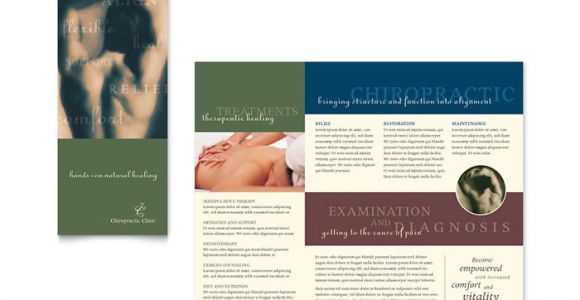 Chiropractic Brochures Template Chiropractor Brochure Template Design