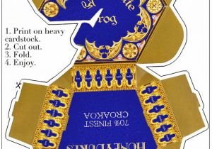 Chocolate Frog Box Template Printable the Boy who Will Always Live