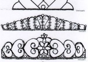Chocolate Lace Template A Lot Of Different Tiara Designs for Royal Icing Tiaras