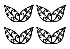 Chocolate Stencil Templates Leaves Stencil Same Directions as the butterfly Stencil