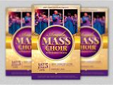 Choir Flyer Template Mass Choir Concert Flyer Template Inspiks Market