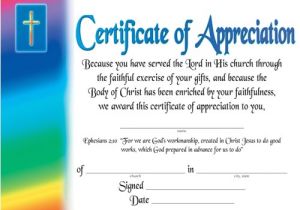 Christian Certificate Of Appreciation Template Certificate Of Appreciation Certificates Church