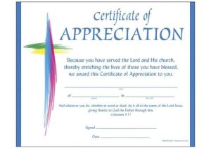 Christian Certificate Template Christian Certificate Of Appreciation Template Update234