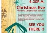 Christian Christmas Flyer Template Free Christmas Eve Service Church Flyer Template Flyer Templates