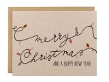 Christmas and New Year Card Merry Christmas A Happy New Year Christmas Card Set