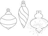 Christmas Baubles Templates to Colour Christmas Bauble Paper Garland Template Coloring Page