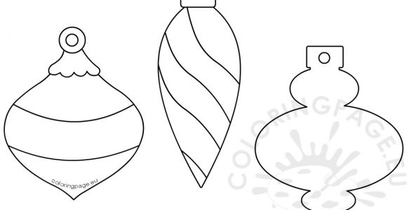 Christmas Baubles Templates to Colour Christmas Bauble Paper Garland Template Coloring Page