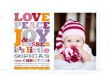 Christmas Card and Birth Announcement Baby Name First Christmas Girl Birth Announcement First