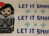 Christmas Card Cross Stitch Patterns It S Never too Early for Christmas Cards Made This Jon Snow