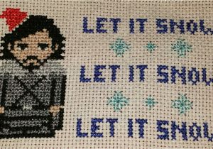 Christmas Card Cross Stitch Patterns It S Never too Early for Christmas Cards Made This Jon Snow