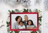 Christmas Card Inserts 6 X 6 Deluxe Christmas Card Holly Photo Frames Red Foil Set Of