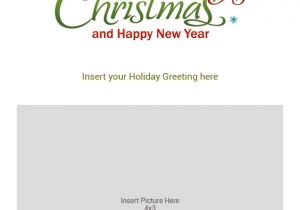 Christmas Card Inserts 6 X 6 Flat Photo Greeting Card Merry Christmas Vertical Item 350972