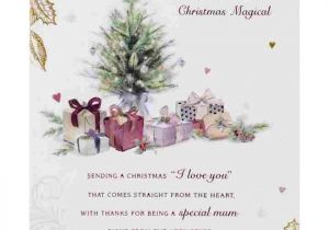 Christmas Card Inserts 6 X 6 Traditions Mum Sentiment Christmas Card