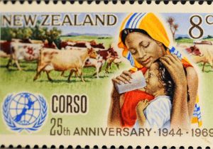 Christmas Card Postage New Zealand New Zealand 234 1969 25th Anniversary Of C O R S O