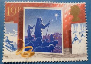 Christmas Card Postage New Zealand Xmas Card 19p Shepherds with Images Stamp Design