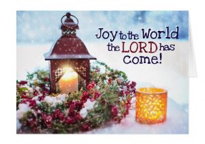 Christmas Card Quotes and Sayings Joy to the World the Lord Has Come Christmas Holiday Card