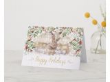 Christmas Card Template to and From Christmas Photo Card Festive Foliage and Snow Zazzle Com