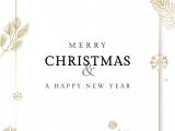 Christmas Card Template to and From Download Premium Illustration Of Christmas Gold Frame social