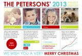 Christmas Card Year In Review Template Holiday Photo Cards Family Report by Custom Holiday Card