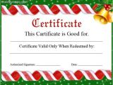 Christmas Certificates Templates for Word Gift Certificate Template Free Holiday Map Q