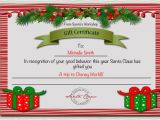 Christmas Certificates Templates for Word Santa Certificate Template Invitation Template