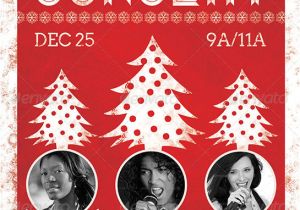 Christmas Concert Flyer Template Free Christmas Concert Flyer Template On Behance