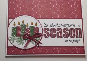Christmas Die Cuts Card Making Christmas Card Stampin Up Merry Patterns Stamp Set