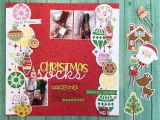 Christmas Die Cuts Card Making Christmas socks Doodlebug Design Caroli Schulz Scrapbook