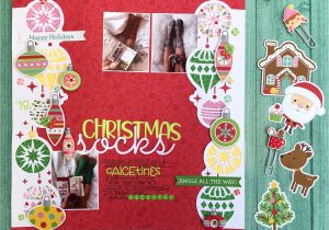 Christmas Die Cuts Card Making Christmas socks Doodlebug Design Caroli Schulz Scrapbook