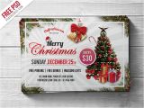 Christmas Flyers Templates Free Psd Free Psd Merry Christmas Party Flyer Psd Template by Psd