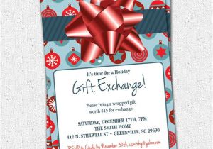 Christmas Gift Exchange Email Template Items Similar to Christmas Holiday Gift Exchange Party