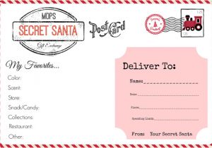 Christmas Gift Exchange Email Template Mops Christmas Our Secret Santa Gift Exchange All