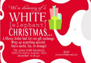 Christmas Gift Exchange Email Template Party Invitations White Elephant at Minted Com