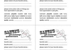 Christmas Gift Exchange Email Template Secret Santa Gift Exchange forms Secret Santa