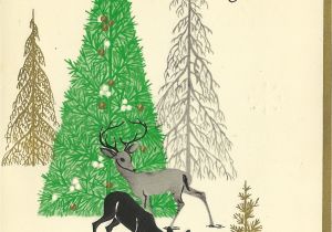 Christmas Greetings In A Card 1965 Vintage Christmas Card Vintage Christmas Cards Merry