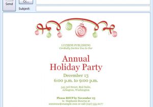 Christmas Holiday Party Email Invitation Template for Outlook Email Holiday Party Invitations Ideas Noel Pinterest