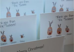 Christmas Ideas for Card Making Fingerprint Christmas Card Idea Basteln Weihnachten