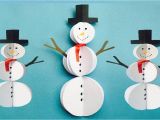 Christmas Ka Greeting Card Kaise Banaye Diy Paper Snowman Craft Easy Snowman Making Ideas Winter Crafts