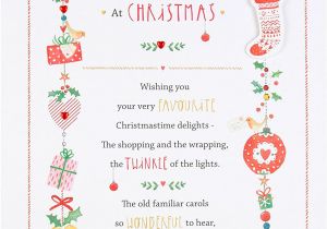 Christmas Message to Friends Card Hallmark Mum Christmas Card Festive Season Large