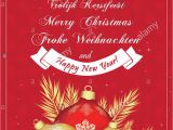 Christmas Message to Write In Card German Merry Christmas Card Stock Photos German Merry