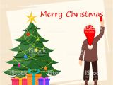 Christmas Message to Write In Card Merry Christmas Greeting Card Poster or Banner Stock