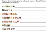 Christmas Movie the Christmas Card Free Printable Christmas Emoji Game with Images