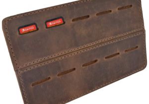 Christmas Over the Door Card Holder Leather Switch Game Card Holder Traveler Case Up to 10 Game Slots Handmade by Hide Drink Bourbon Brown