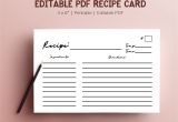Christmas Recipe Card Template Free Editable 237 Best Recipe Cards Images In 2020 Recipe Cards